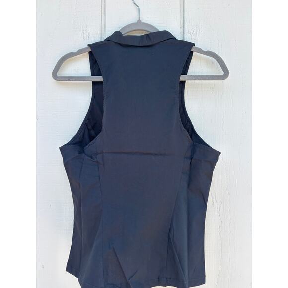 NWT Urban Outfitters Party Girl Button Down‎ Sleeveless Shirt Black, Sz S - Picture 5 of 6